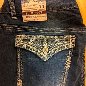 Bootcut Slim Jeans size 14
